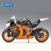 Welly 1/10 KTM 1190 RC8 R Alloy Racing Motorcycle Model Metal Street Cross-country Sports Motorcycle Model Simulation Kids Gifts