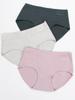 3 Pieces Female Underwear Four Season New Women's Pure Cotton Underwear Fashionable Solid Color Underwear Ladies' Four Seasons Panties