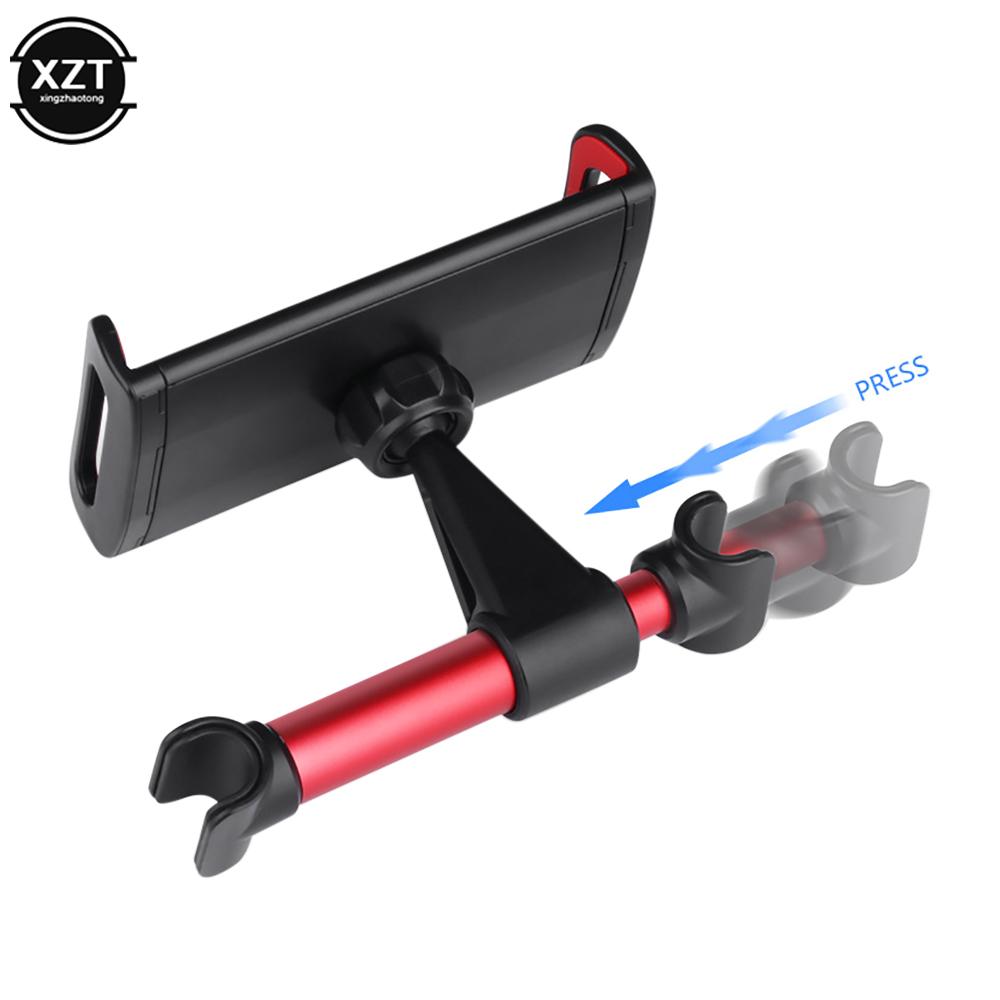 Travesseiro traseiro telescópico universal para carro, suporte para celular, tablet, assento, encosto de cabeça traseiro, suporte de montagem para telefone tablet 4-11