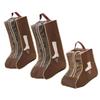 3er-Pack Stiefelaufbewahrungstaschen Tragbare Tasche mit Reißverschluss für hohe und kurze Stiefel Staubdichte Reise-Schuh-Organizer