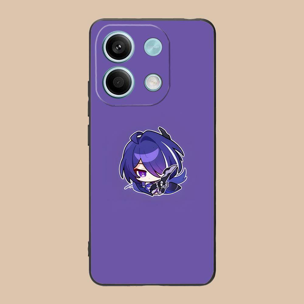 HSR Acheron Matte TPU Mobile Phone Case for POCO F8 F7 F6 F5 F4 F3 F2 Pro GT C75 C71 C65 C61 C40 Pro Ultra Colorful Cover
