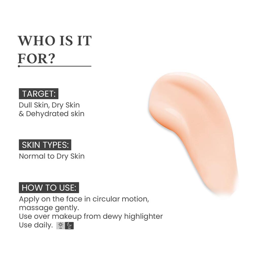 O3+ Moisture Boost Glow Cream Für Frauen & Männer 50g | Feuchtigkeitsspendende Gesichtscreme Für Normale Bis Trockene Haut