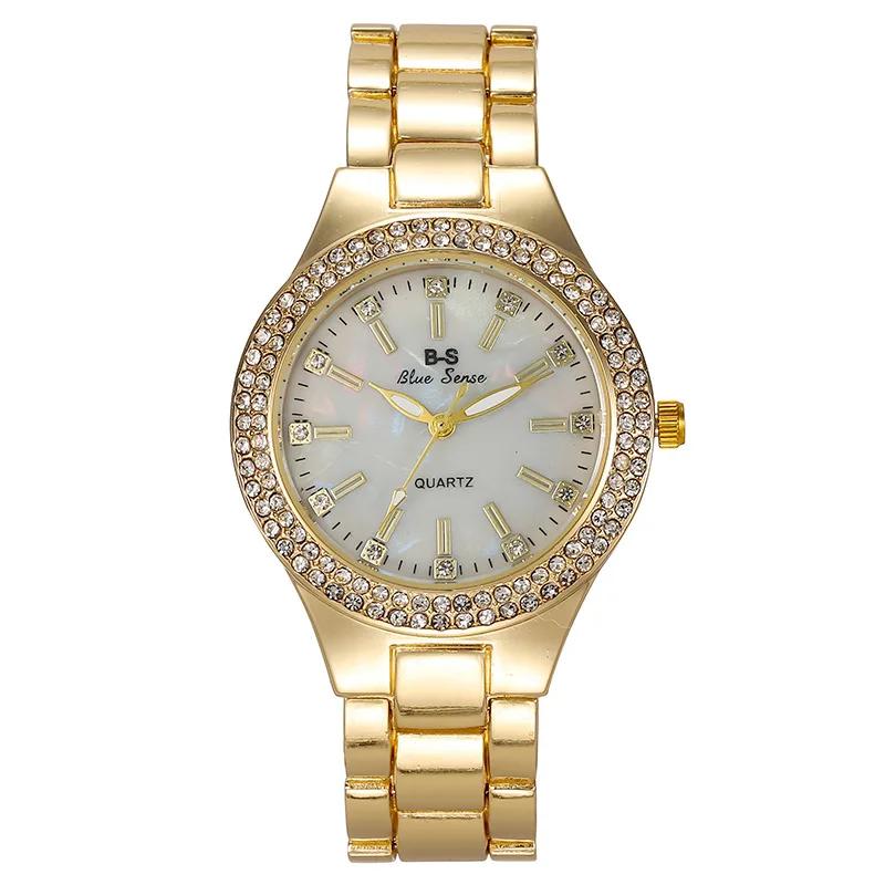 Fashion Ladies Wrist Watches Dress Gold Watch Woman Crystal Diamond Watches Stainless Steel Silver Clock Women Montre Femme
