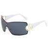JYL Sunglasses Metal Large Frameless Women UV/8026