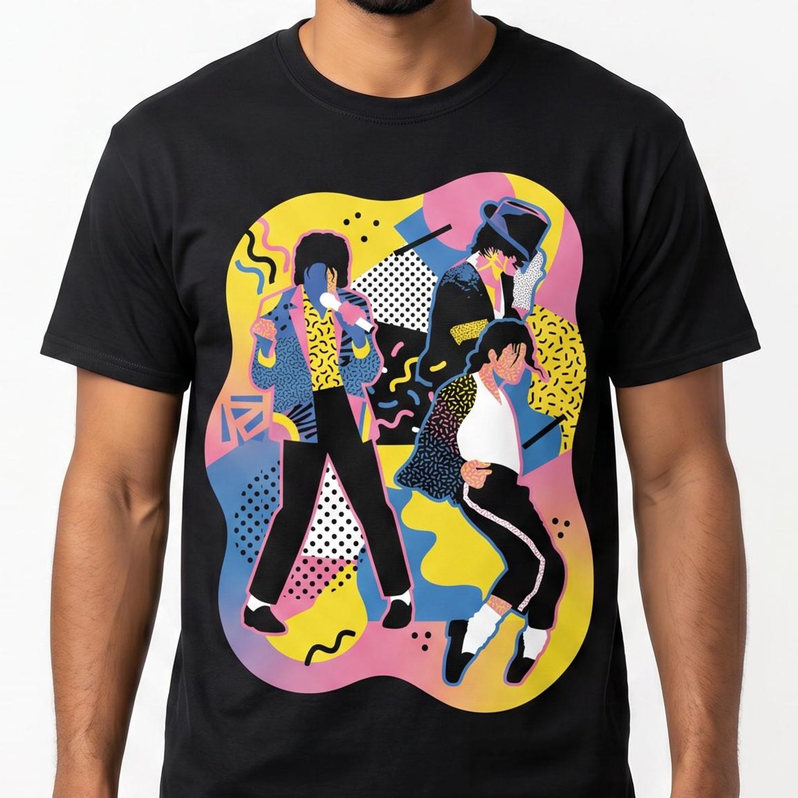 Michael Jackson Pop Art Tee | Retro 80s 90s Music Unisex Shirt XL