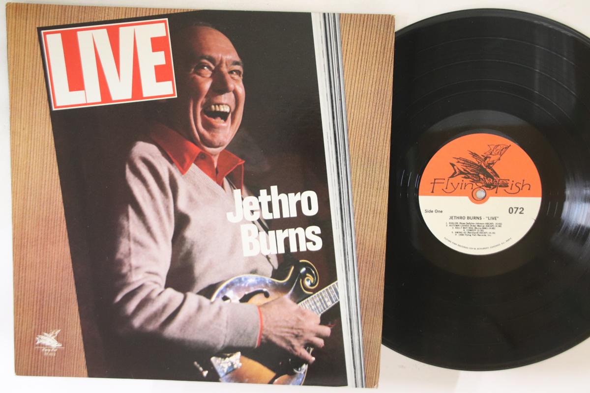 

LP Record JETHRO BURNS - Live FF072 FLYING FISH 1980 US Country Used