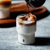 Glasbecher Hochborosilikat Hitzebeständig Latte Kaffeetasse Kaltgetränkegeschirr Wasserbecher Milch Bier Saft Teetasse Whisky Weinglas