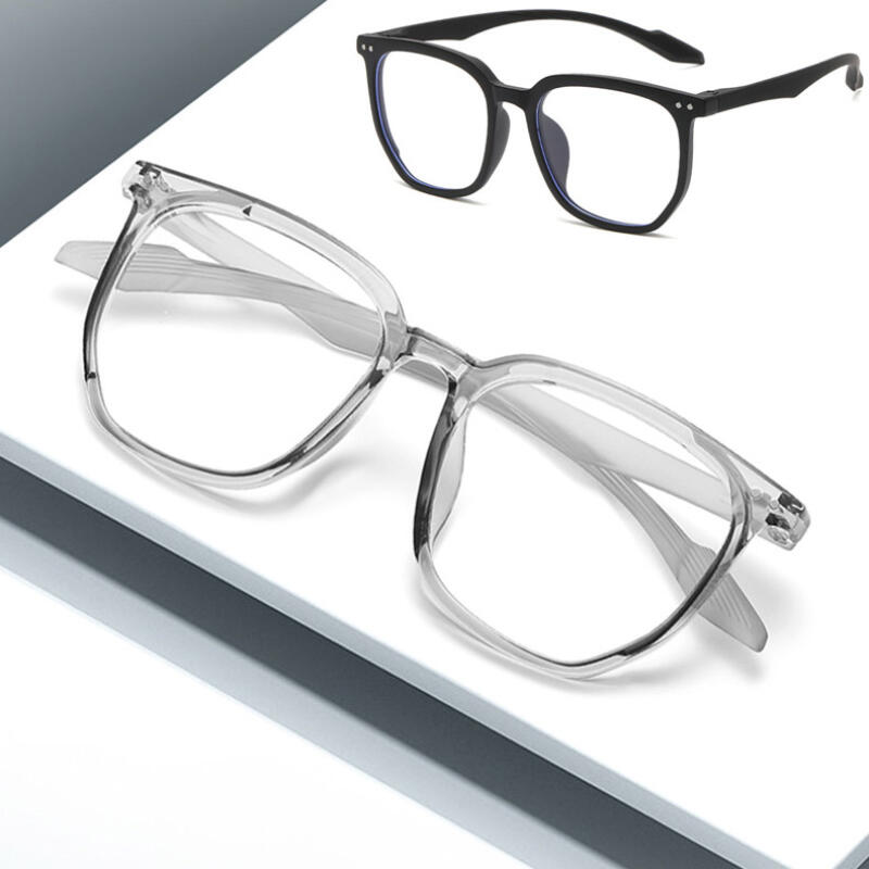 Geek Chic Rimless Semi-Rimless Horn-Rimmed Glasses Titanium Frame 81015 transparency