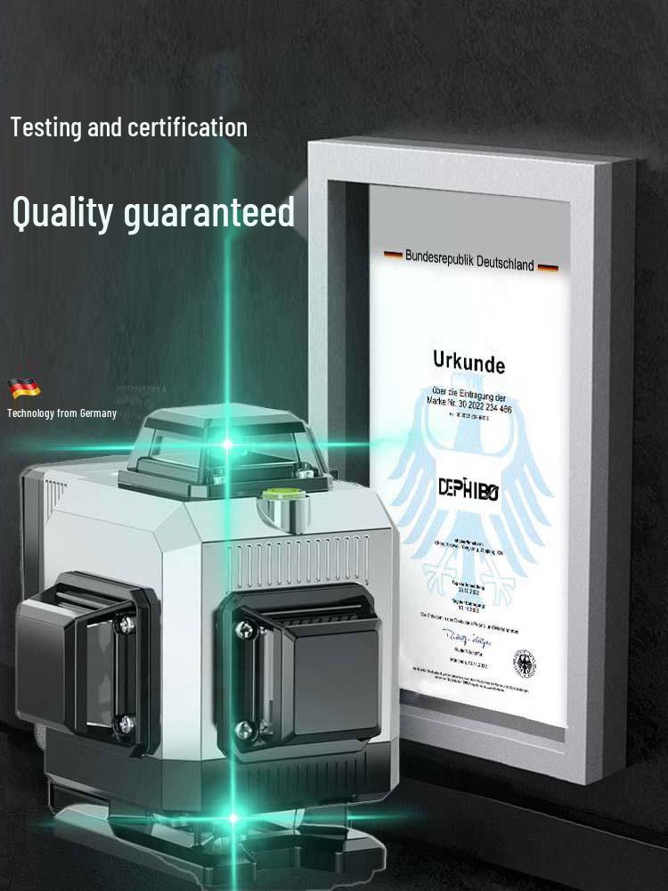 High Precision 12-Line Outdoor Laser Level with Infrared Fine Line and Automatic Adjustment