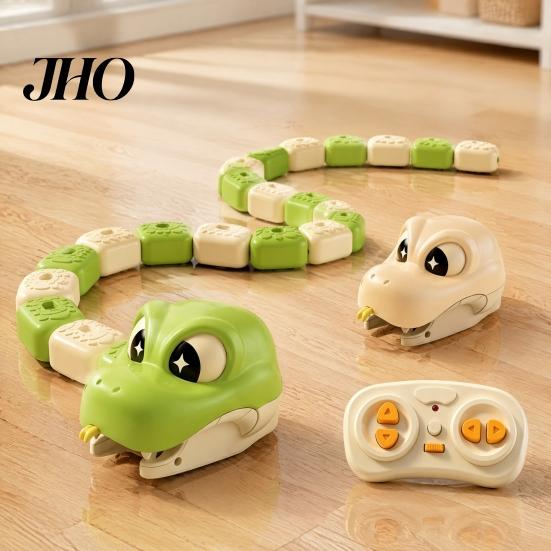 Parent-Child Interactive Snake Toy 1/2 Sets Remote Control Magnetic Toy, 2 Players Competitive Eating Itself for Toddlers Boys Girls Electronic
