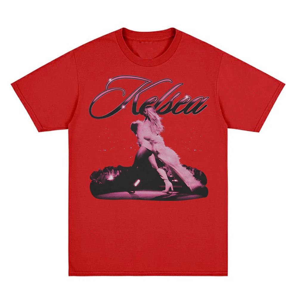 KELSEA VINTAGE PHOTO T-SHIRT Kelsea Ballerini High Quality Tshirt 100% Cotton Round Neck Hip Hop Style Short Sleeve Women/men Tees