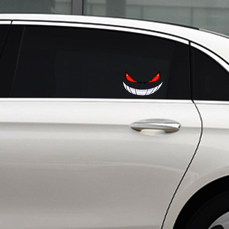 Lustige und unterhaltsame Aufkleber, Teufelsaufkleber, reflektierende und wasserdichte Effekte, geeignet für Tankdeckel von Autos, Lastwagen, Motorrädern