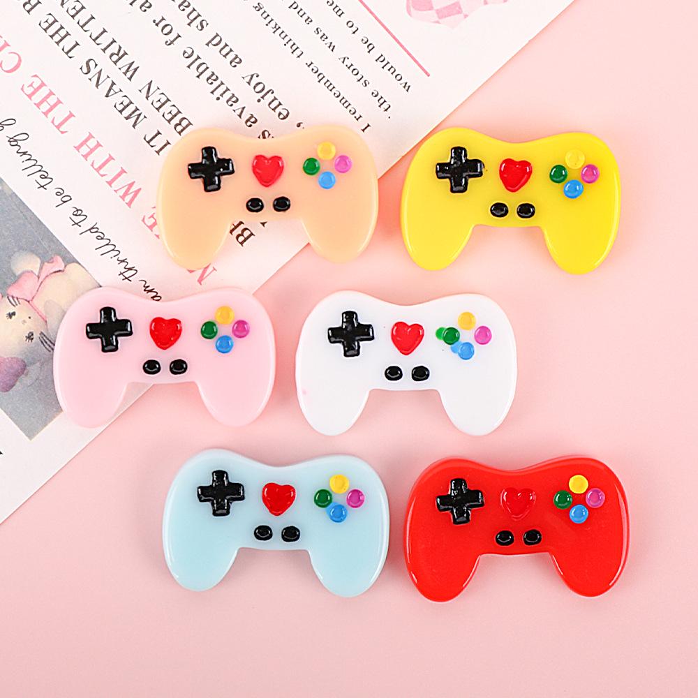 Creative Resin Game Controller Keychain Pendant for DIY Phone Cases
