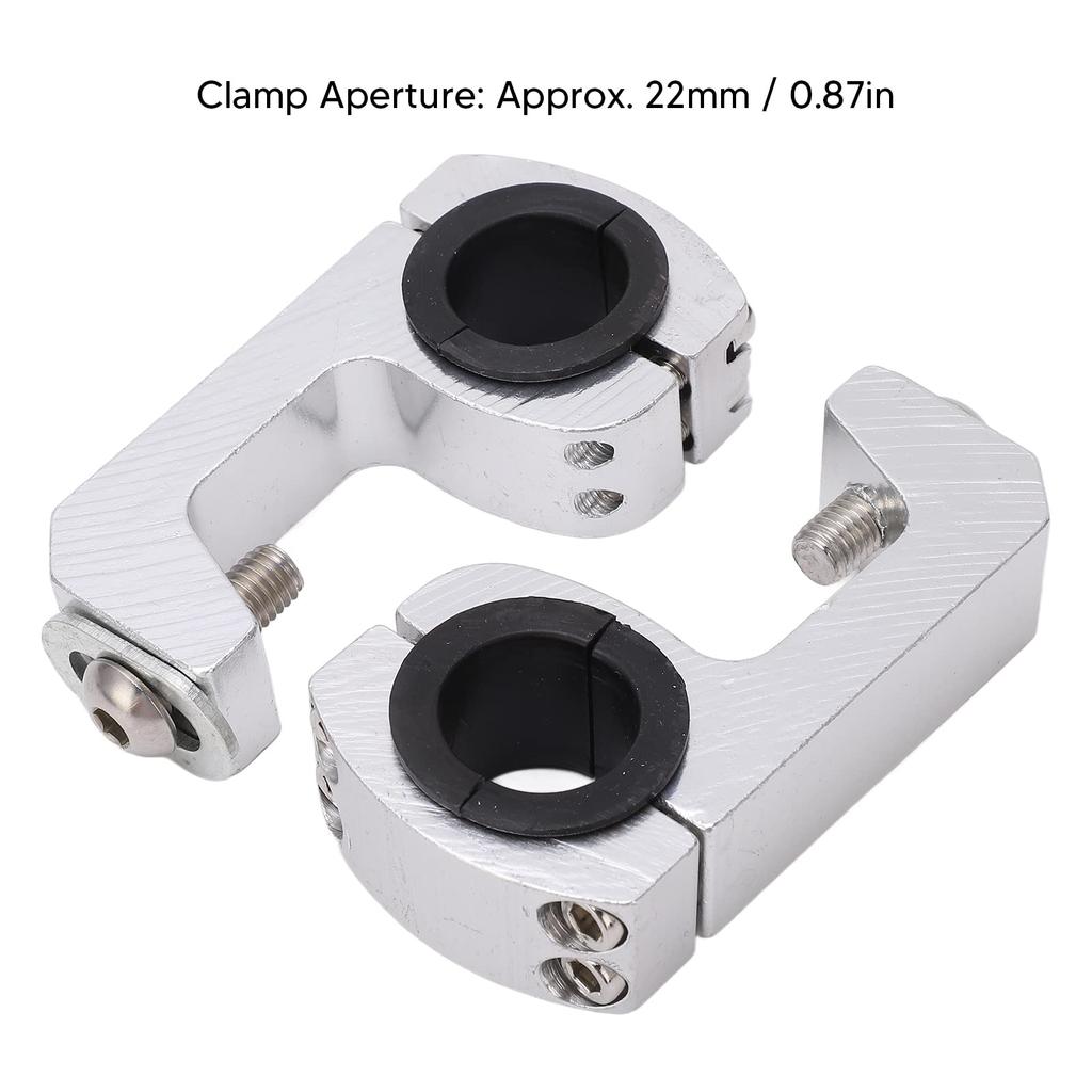 Yctze 1 Pair Motorcycle Handguard Mount Aluminum Alloy Grip Motorcycle Handlebar Mount, Handguard Mount