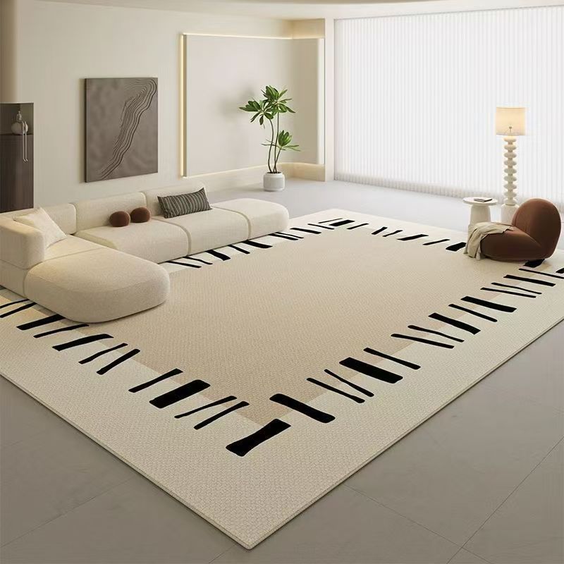 Nordic Simple Geometric Crystal Velvet Large Carpet Living Room Mat Family Sofa Balcony Corridor Non-slip Decorative Rugs