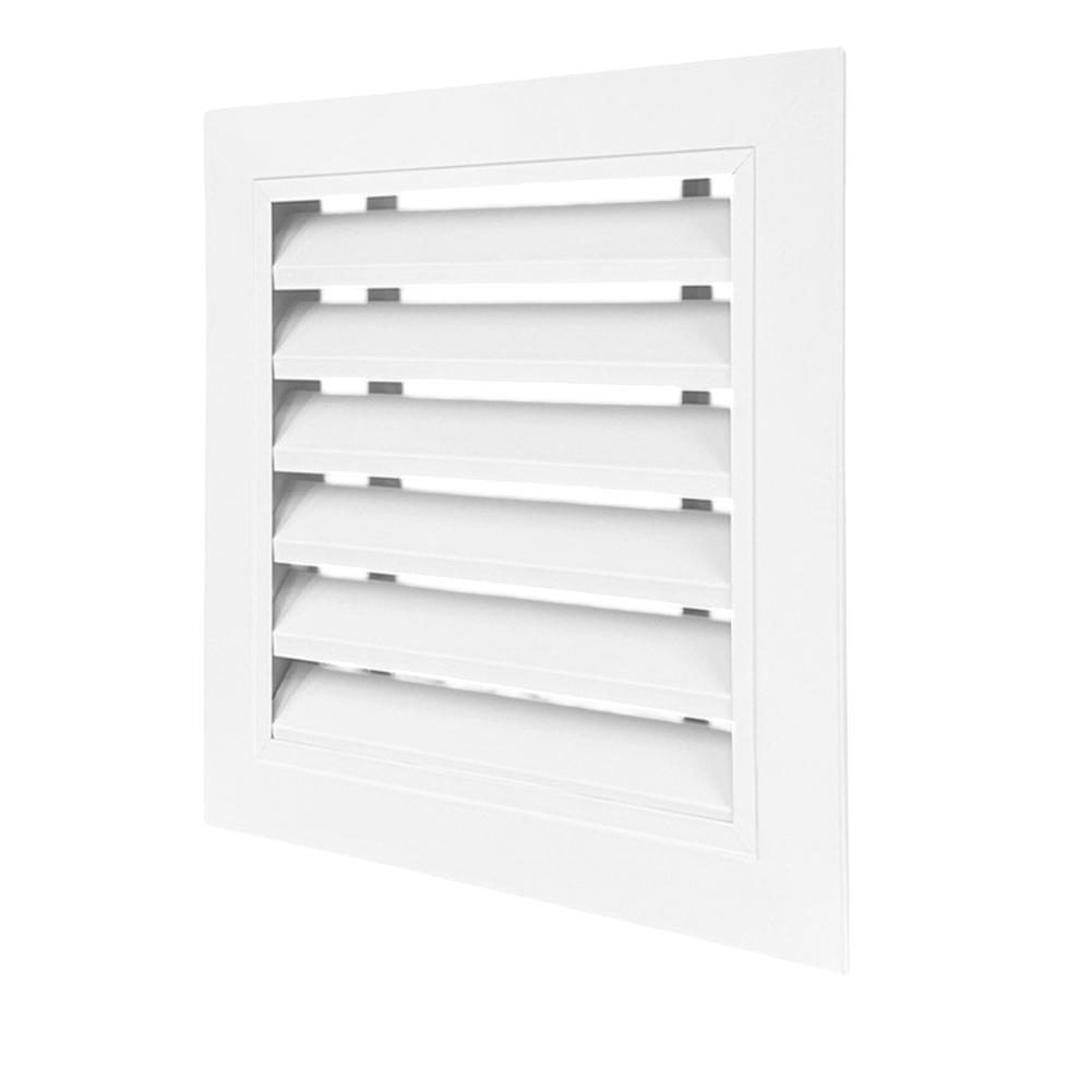 Fixed Aluminum Louver Vent Grille Cover for AC Air Outlet and Animal Resistant Ventilation 300x300mm 350x350mm