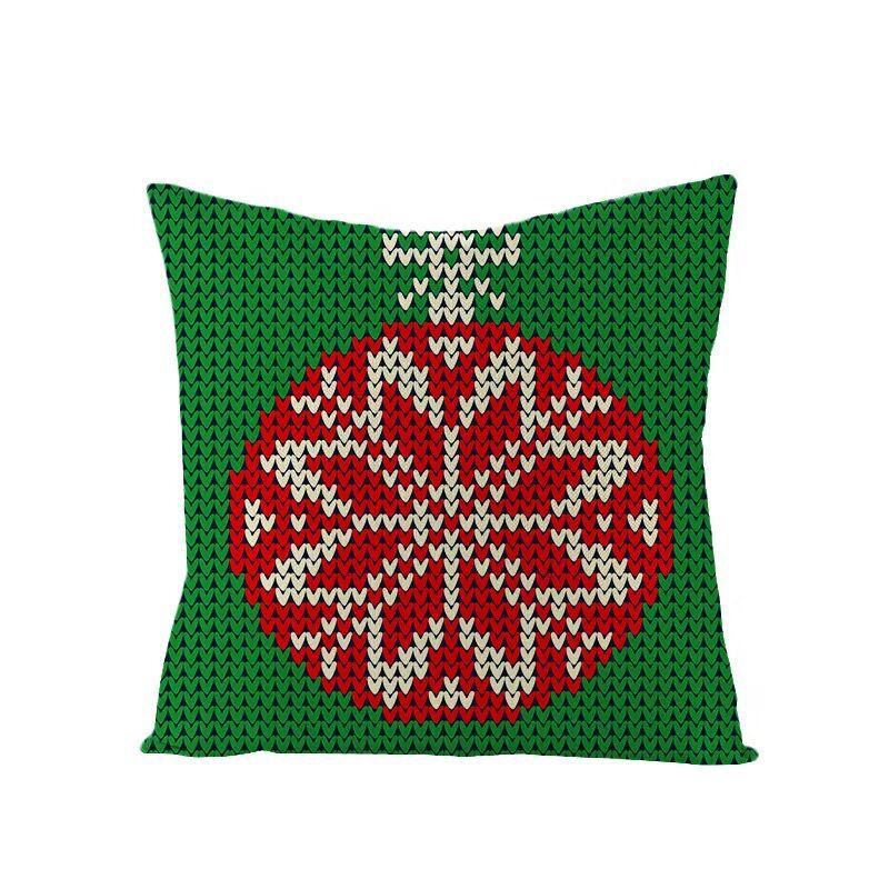 Linen Christmas Pillowcase Home Christmas Sofa Pillowcase Christmas
