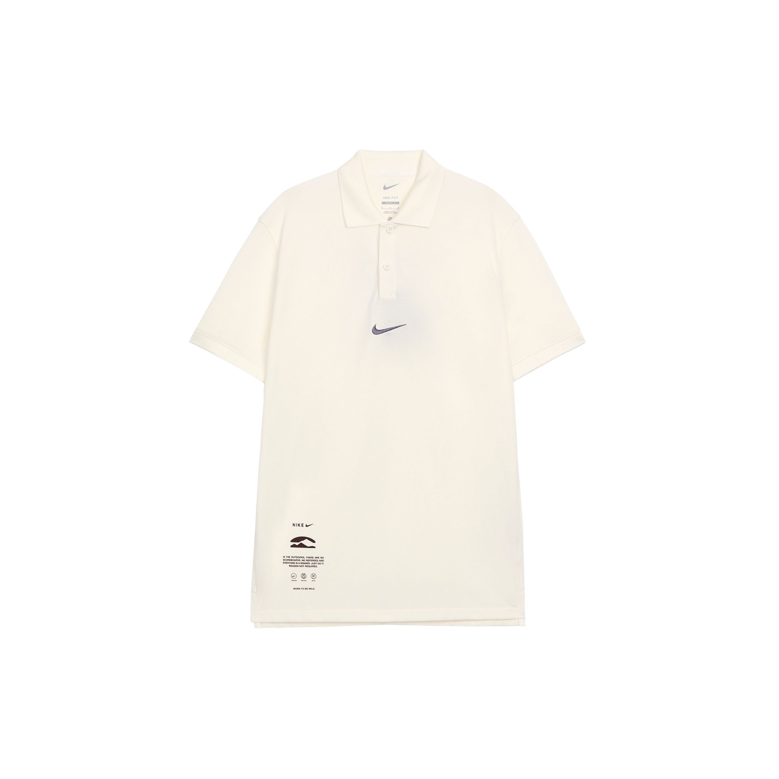 

Nike Мужская футболка-поло для тенниса с коротким рукавом и принтом логотипа Dri-Fit, быстросохнущая, белая парусина HF6168133 M