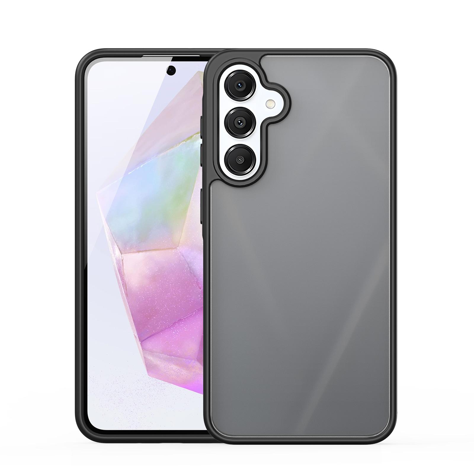 

For Samsung Galaxy A56 5G/A36 5G Case DUX DUCIS Yind Series Matte Anti-Fingerprint TPU+PC Phone Back Cover Black