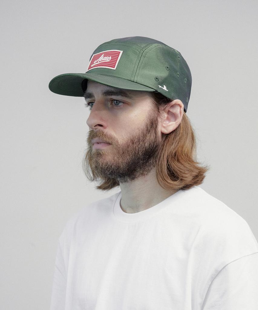 Akau Oversized Metallic Camp Cap (Spring Green)