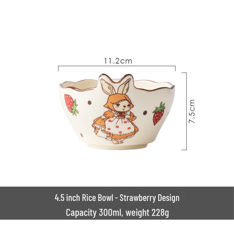 Sophie Rabbit Wedding Gift Tableware Set: Bowl, Plate, Dish for Bride's Engagement or Housewarming