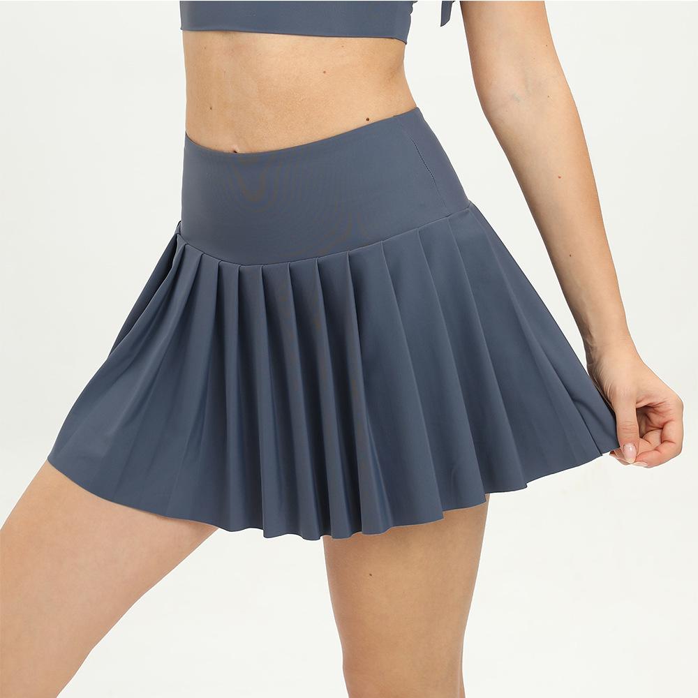 Quick-Drying Pleated Sports Skirt for Outdoor Activities: Sunscreen Protection for Badminton, Tennis, Golf, Running, and Yoga.