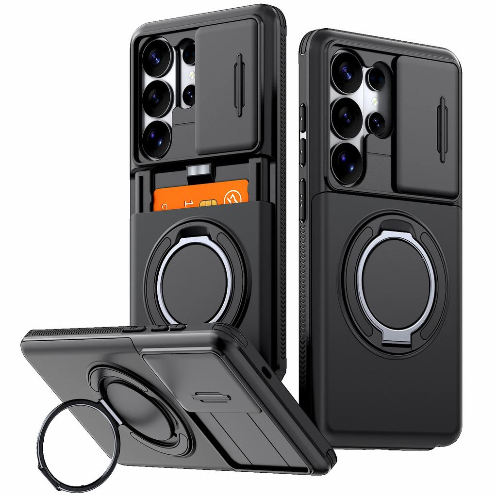 Custodia a Portafoglio di Lusso Per Samsung Galaxy S26 S25 S24 Ultra Plus S23Ultra S22Ultra A57 A37 A27 A56 A17 Slot per Schede Supporto Stand Cover
