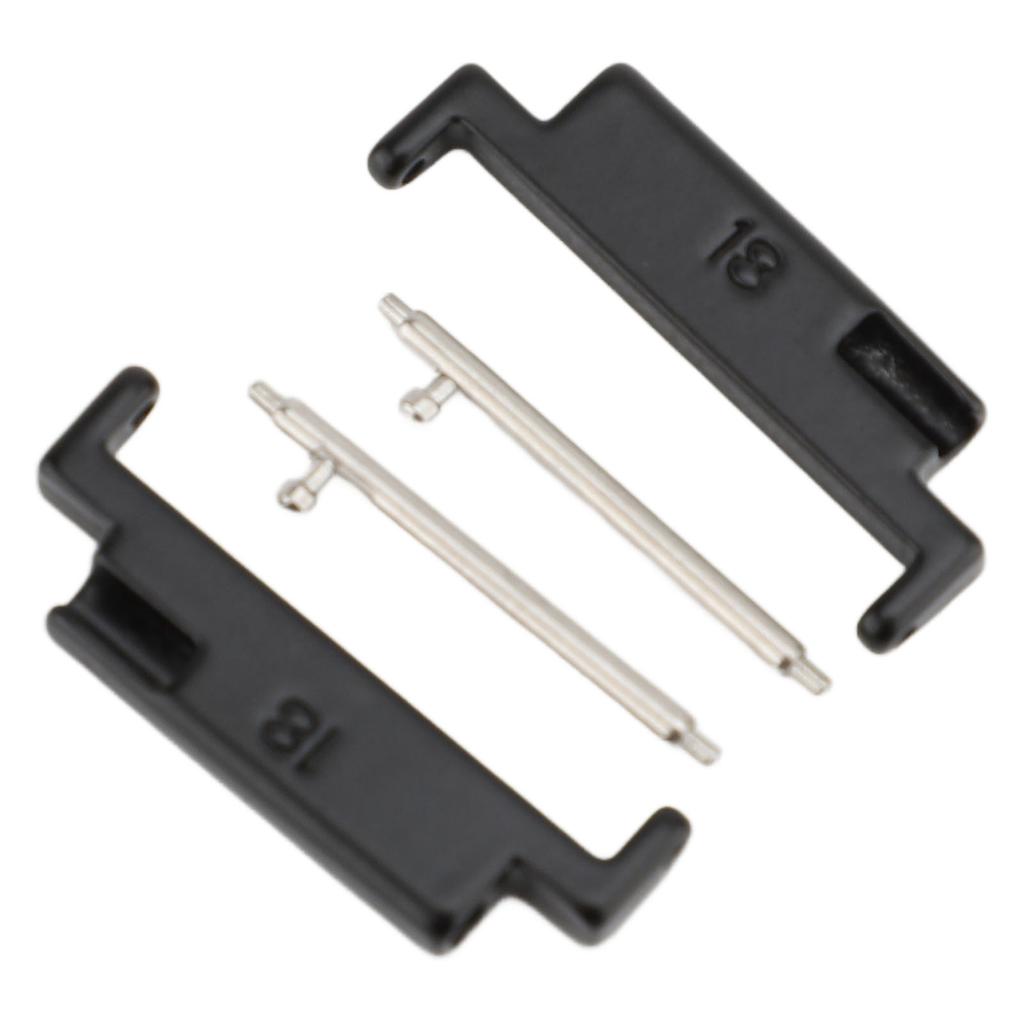 1 Paar Metall Uhrenarmband Adapter Uhrenarmband Verbindungsadapter Edelstahl Verbindungsadapter Ersatz für 18
