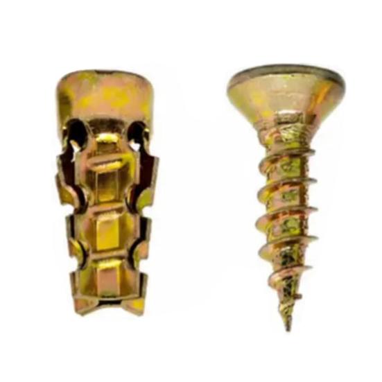 10/30/50/100Pcs Expansion Screw Set, Anti-sag Cabinet Hinge Screws for Wood Tile Concrete Walls Drywall