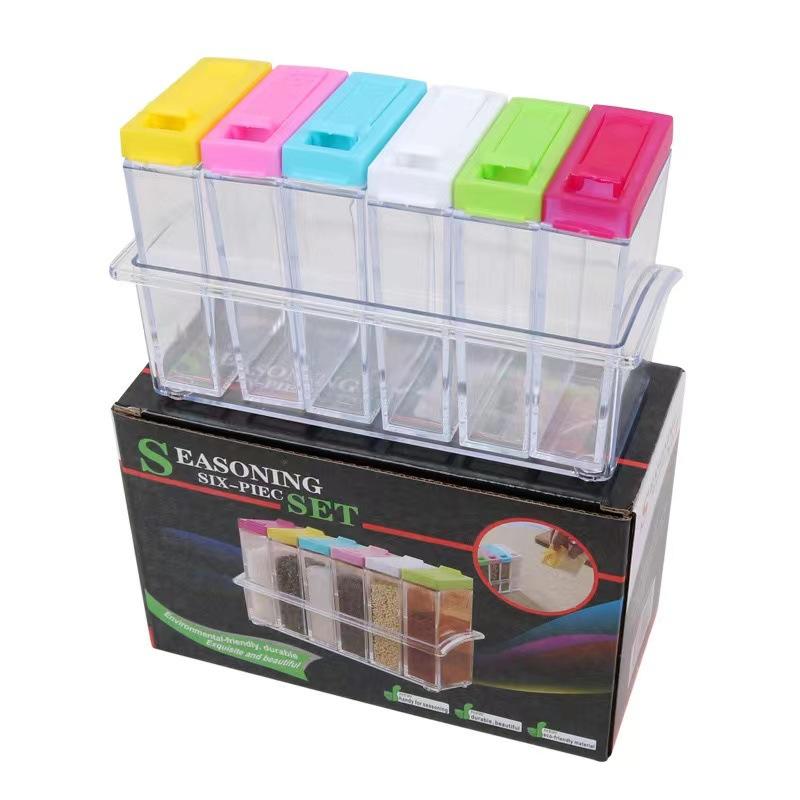 1Pc Simple and Transparent Seasoning Bottle Seasoning Storage Box, Kitchen Supplies Seasoning Box, Seasoning Can Set, Creative Can Salt