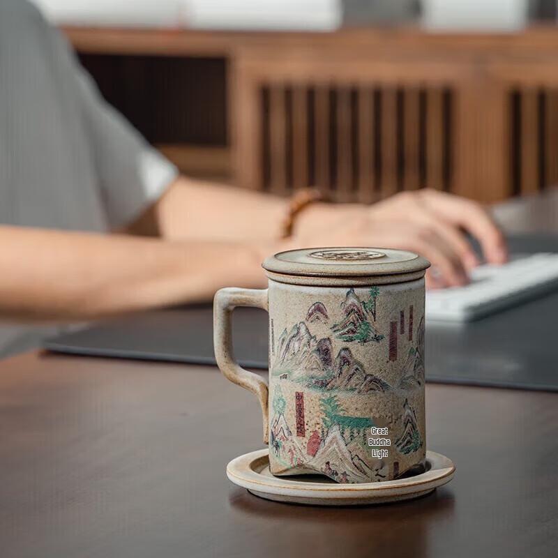 Wanqiantang Dunhuang Series Ceramic Office Tea Cup