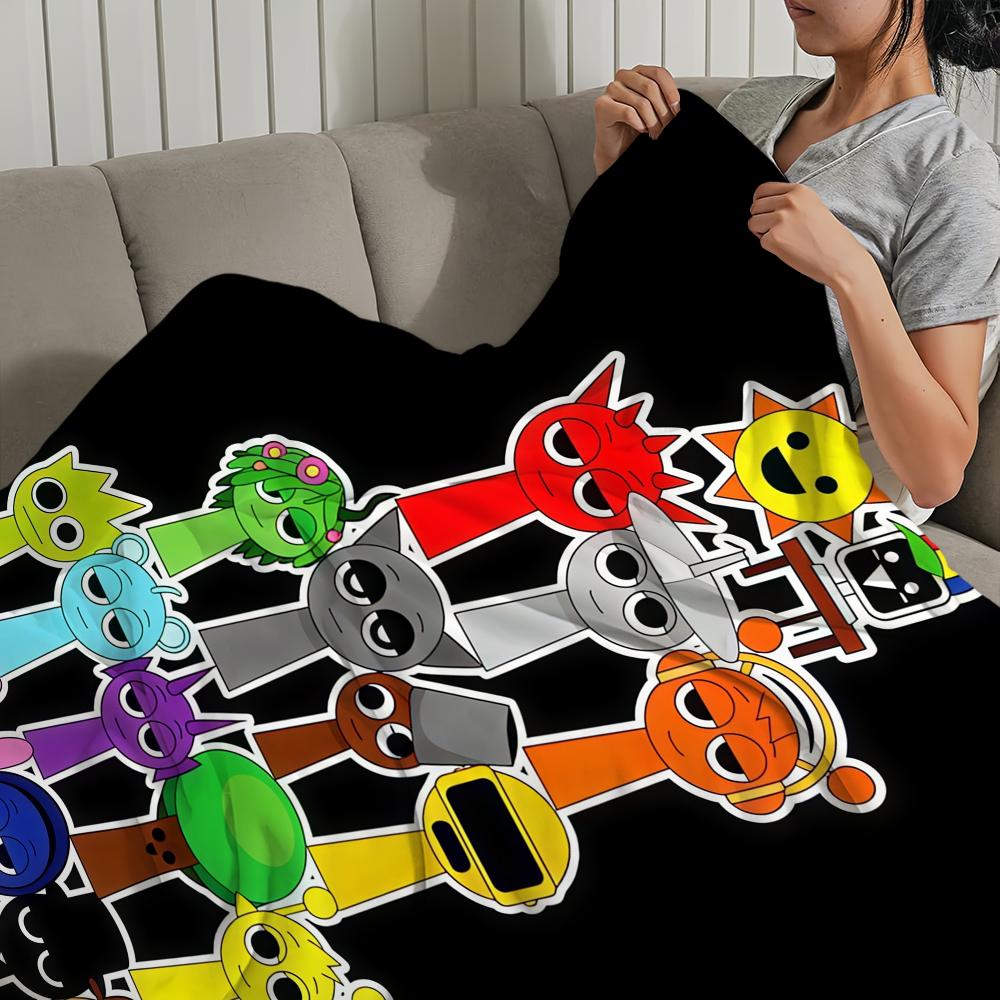 Classic Game I IncrediboXS S SprunkiS Blanket For Soft Throw Blanket for Picnic BedSofa Home Bedroom Cozy Warm Comfortable