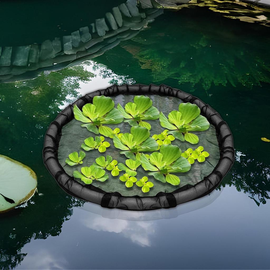 Floating Island Plant Protector Floating Island Planter 17.7inch Netting Planter Water Features Decor Fine Mesh for Garden Pond