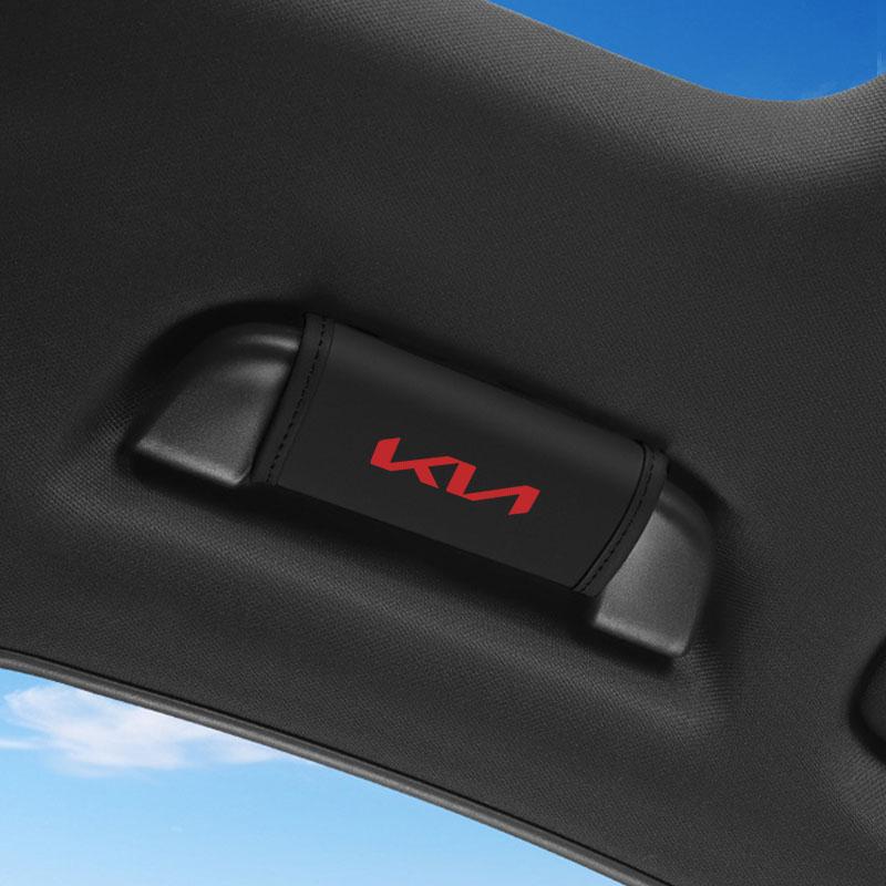 Car sticker Car Roof Handle Cover Door Armrest Leather Covering For KIA Ceed Rio Sportage R K3 K4 K5 K6 XCEED KX3 SPORTAGE EV6