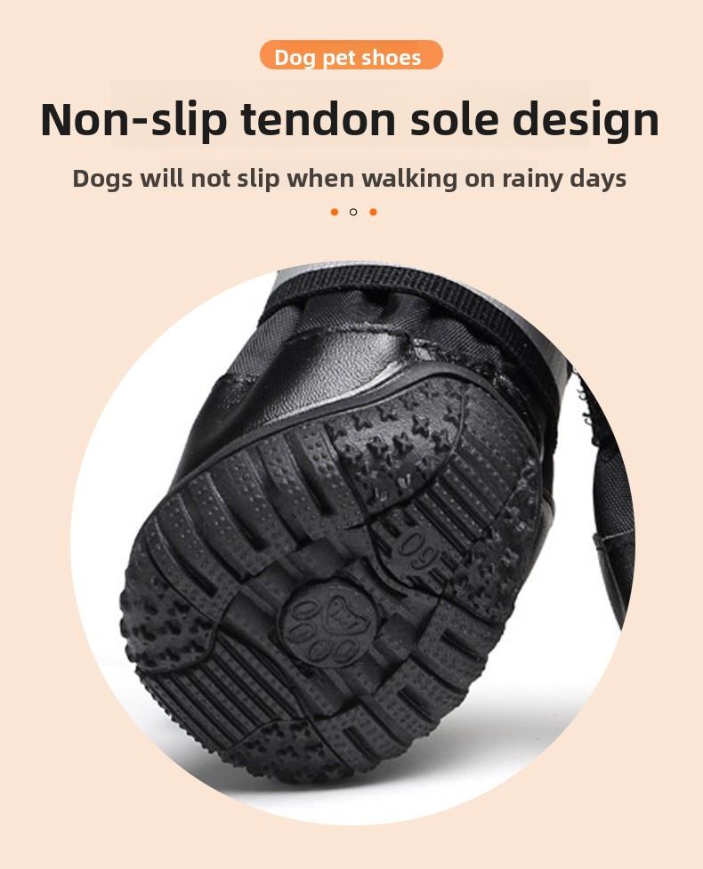 Rainproof Dog Shoes Medium and Large Dog Water Shoes Full Waterproof High Tube Rain Non-slip and Wear-resistant Pet Shoes