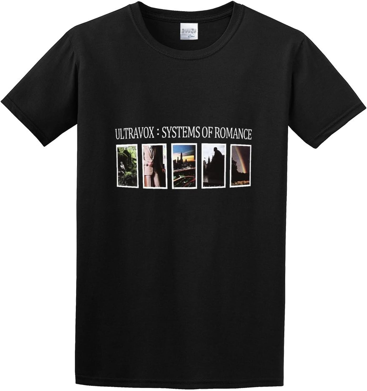Short T-Shirt Ultravox Systems of Romance Punk Rock Black M чёрный