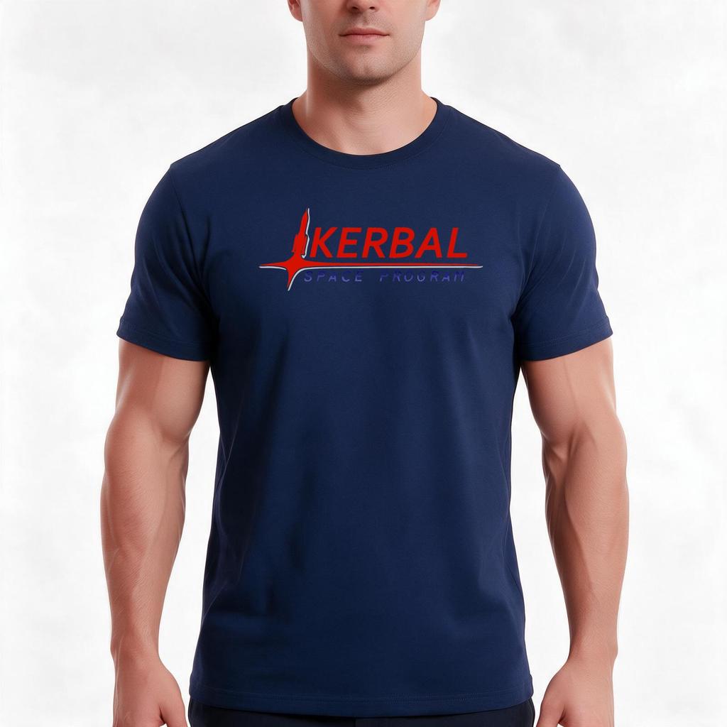 Kerbal Space Program Tshirt Summer Casual Cotton Tee Oversized Streetwear Tops Vintage Graphic Print Loose Fit Short Sleeve
