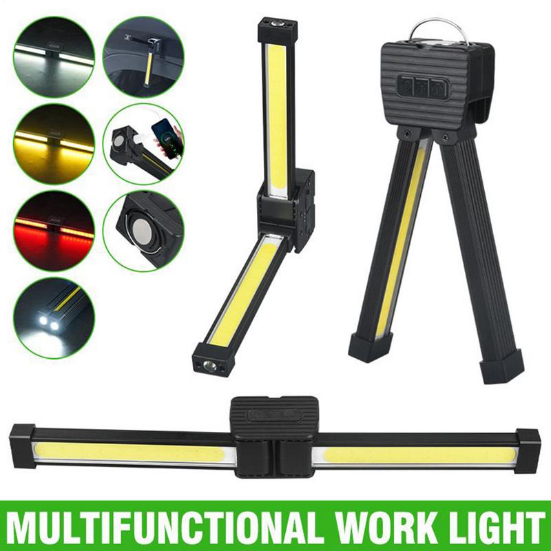 Posing Lamp Gym Waterproof Led Flashlight Posing With Magnet Rechargeable Flashlight With Hook 7-grades Dimming 180 Degree