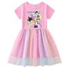 Vestido de Princesa con Lentejuelas Arcoíris de Manga Larga Kpop Demon Slayer para Niñas