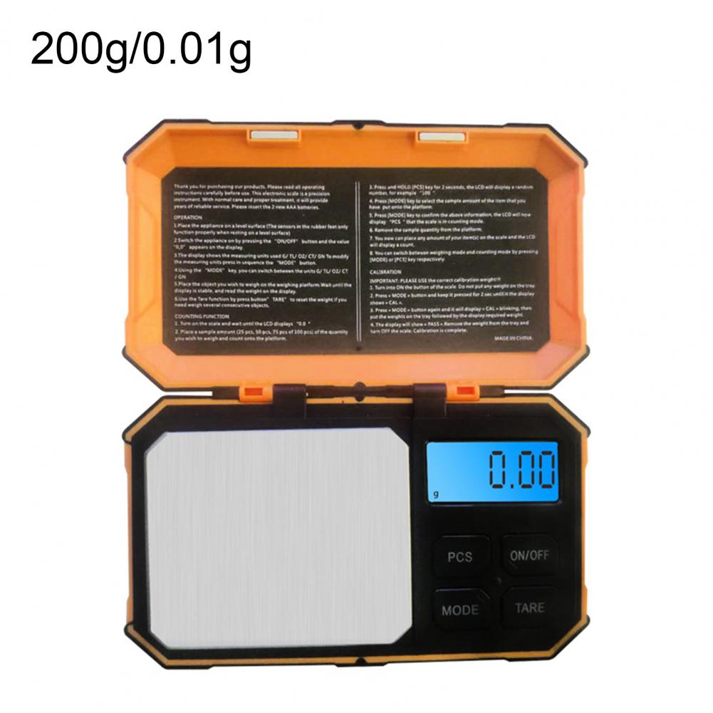 0.01g Digital Jewelry Scale Electronic LCD Display Screen Unit Switch tl/oz/gn/g/ct Kitchen Scale for Rings