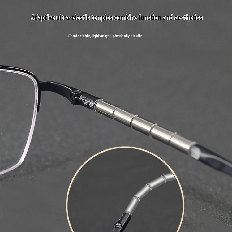 Men's Ultralight Japanese Titanium Photochromic Glasses Frame for High Prescription