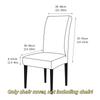 1PC Jacquard Fabric Chair Covers Plain High Stretchy Chair Slipcovers Home Decor Dustproof Chair Protective Cover Dining Room