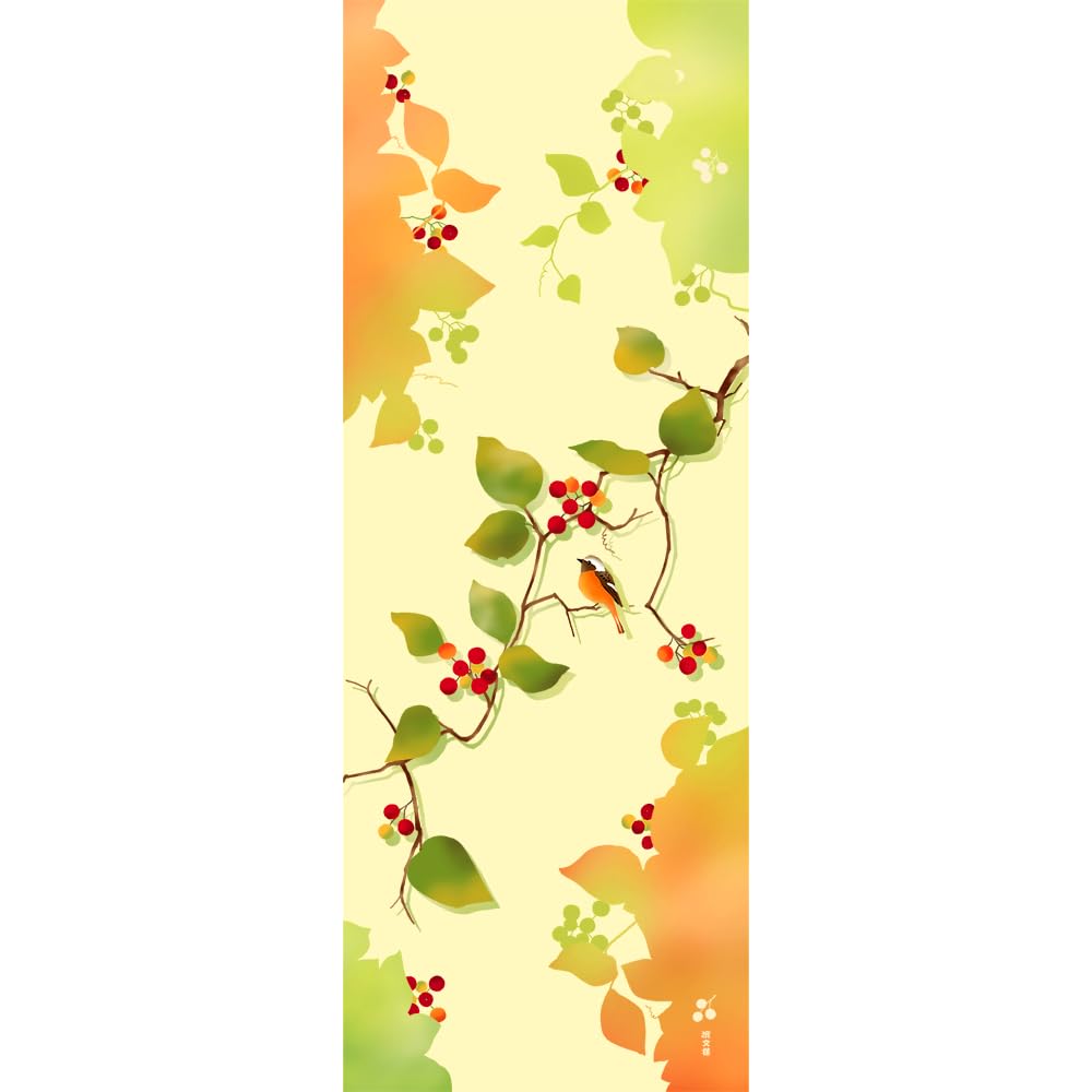 Hamamonyo Picture Tenugui hand Smilax (Japanese towel) -
