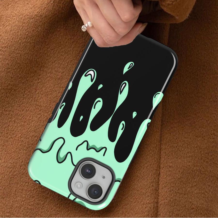 Handyhülle für Apple iPhone 17 Plus 16 15 14 XS XR 13 16e 12 Pro Max Air 11 Weiche Hülle Capa Graffiti Tropfen