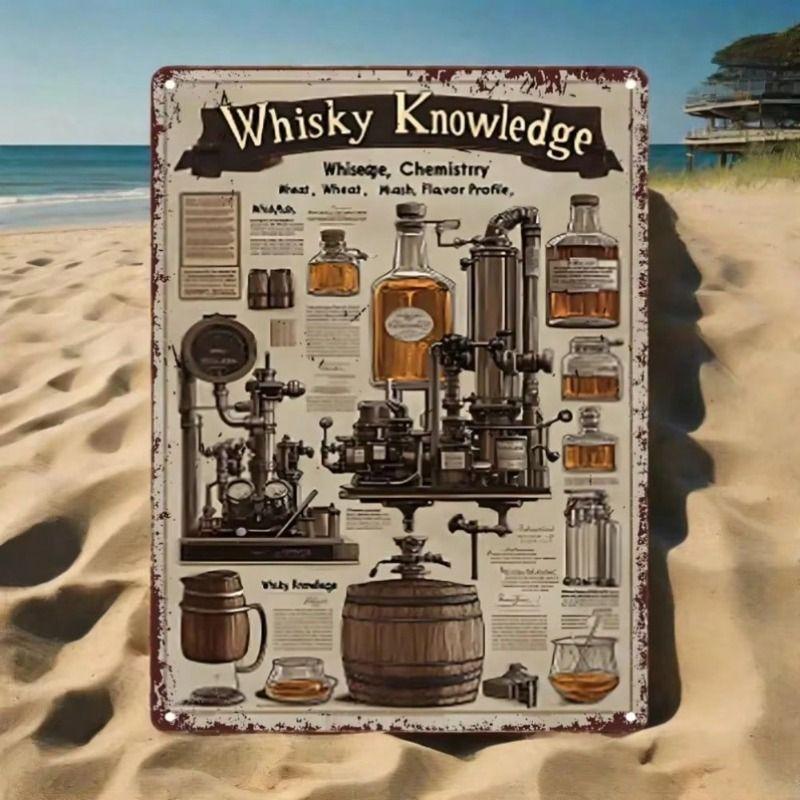 

Vintage Whiskey Metal Poster Wall Decor for Bar Pub Kitchen