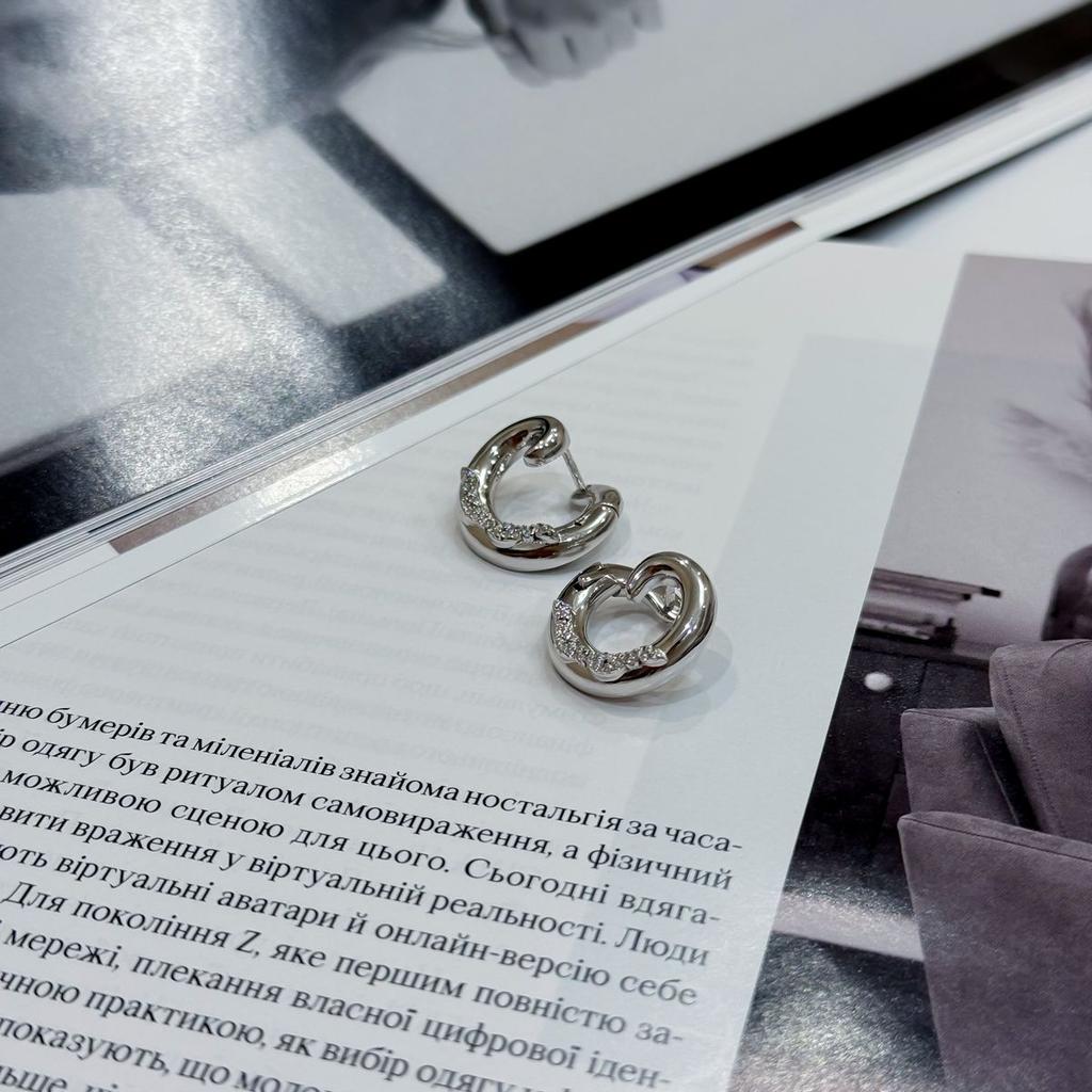 Silver Earrings with Cubic Zirkonia (2175506)