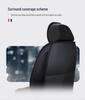 All-Season Universal Nappa Leather Car Seat Cover - Breathable Perforated Full Surround Design