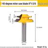 45-Degree Tenon Joint Trimmer, Mortise and Tenon Woodworking Engraver, 90-Degree Right Angle Milling Cutter, Panel Joining Blade