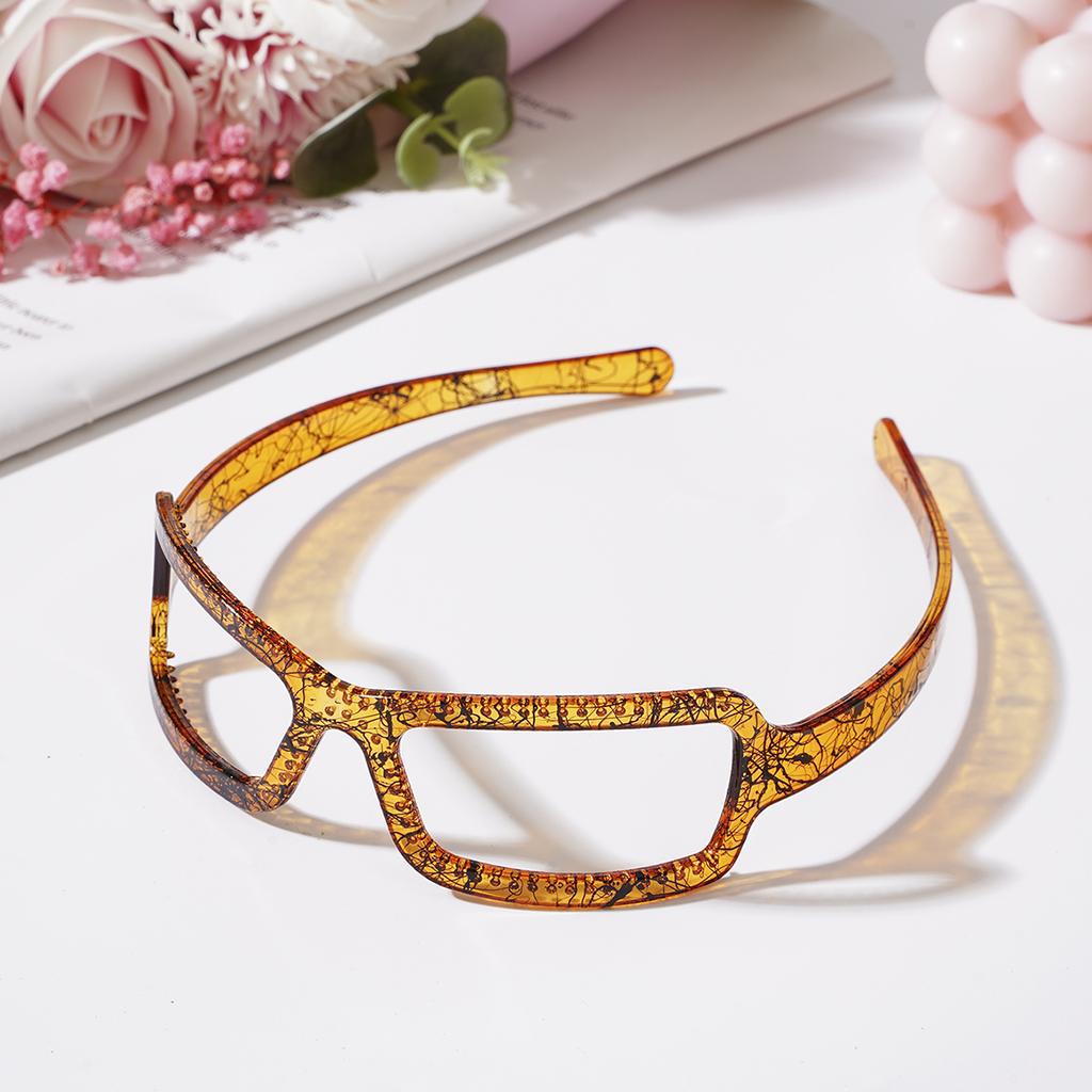 Sunglasses Frame Shape Hair Hoop Glasses Hairband For Women Girl Sweet Fixed Headband Hair Ornament Fashion Hair Accessories