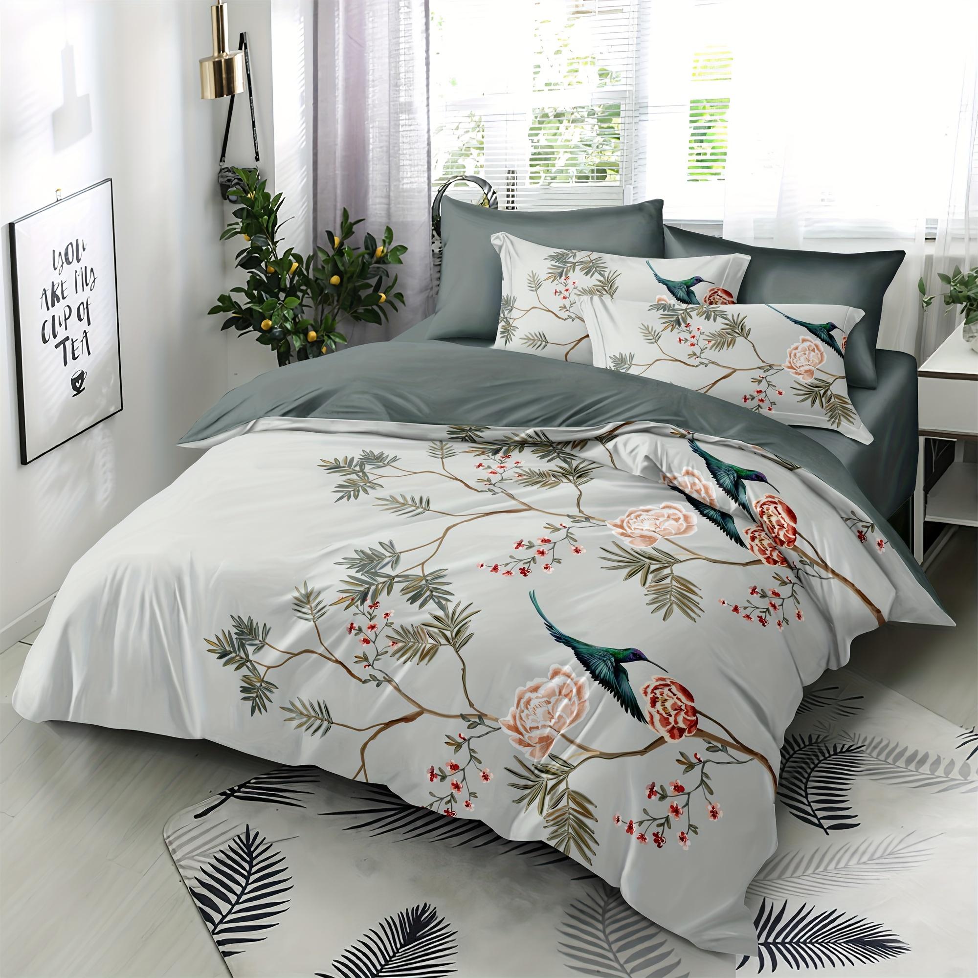 

[Популярний вибір] 3D цифровий друк М який глянсовий сатин Декор спальні Постільна білизна 2/3 шт. Набір ковдри та наволочок AU Double(180x210cm)